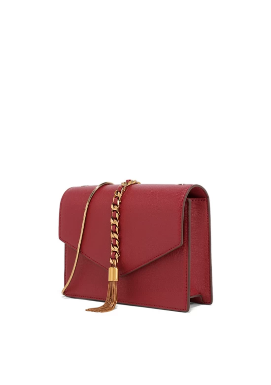 Charles Keith Fashion Tassel Shoulder Bag Red